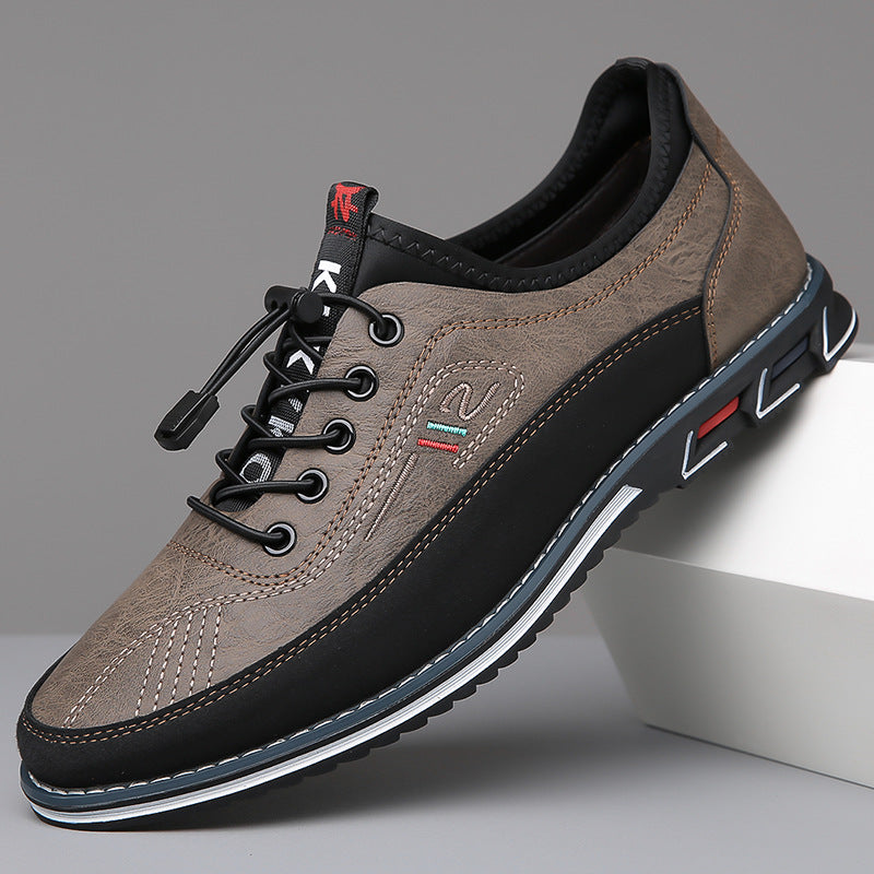 Hugo Men’s Leather Shoes – Eco Leather Barefoot with Waterproof Finish