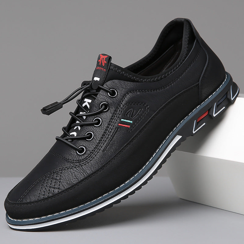 Hugo Men’s Leather Shoes – Eco Leather Barefoot with Waterproof Finish