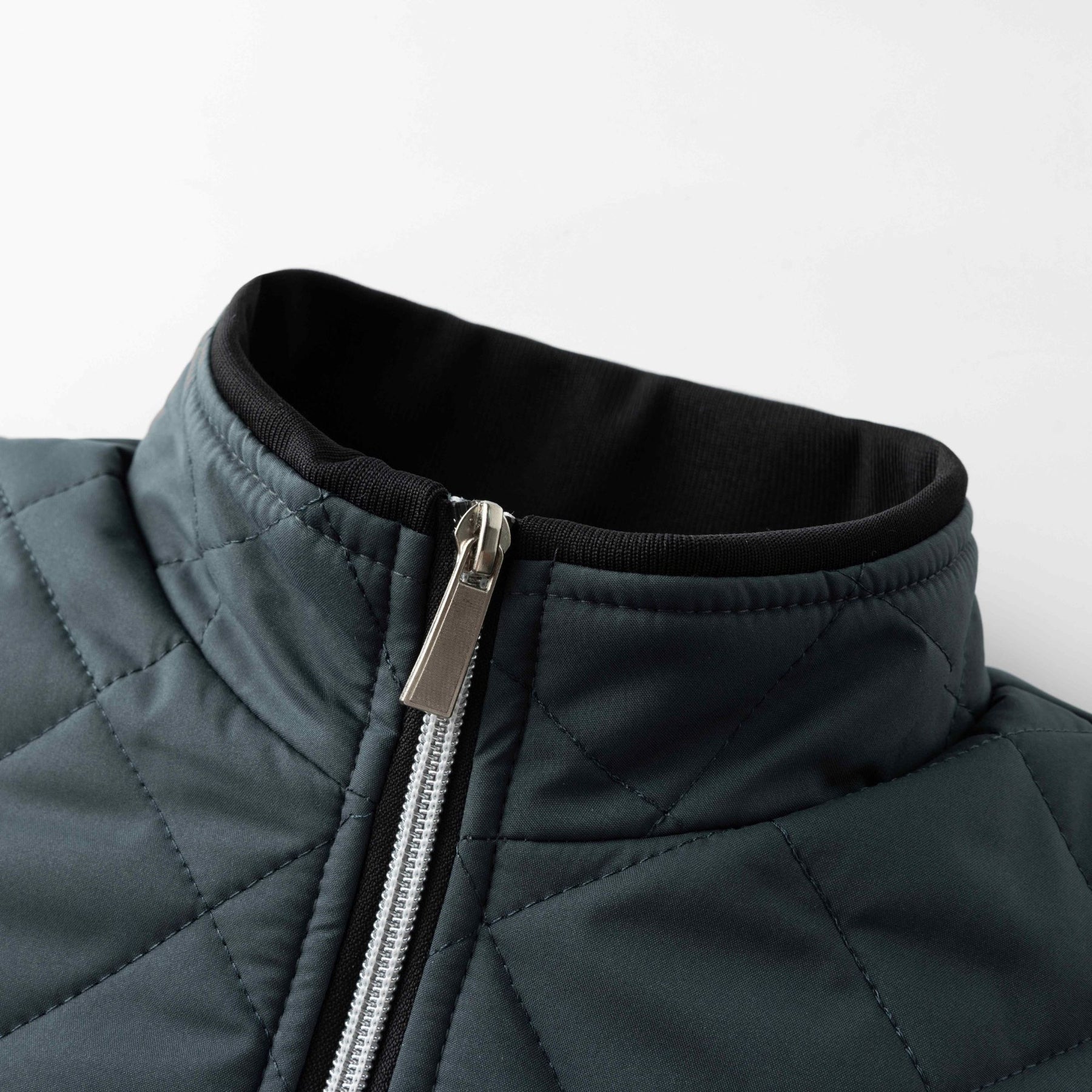 Silvio Men’s Quilted Jacket – Diamond Quilted Fleece-Lined Winter Jacket