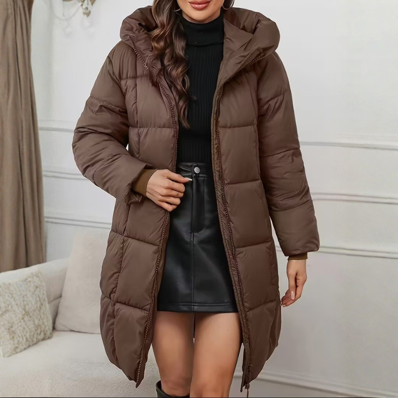 Madonna Women’s Hooded Lightweight Coat – Quilted Winter Jacket for Everyday Warmth