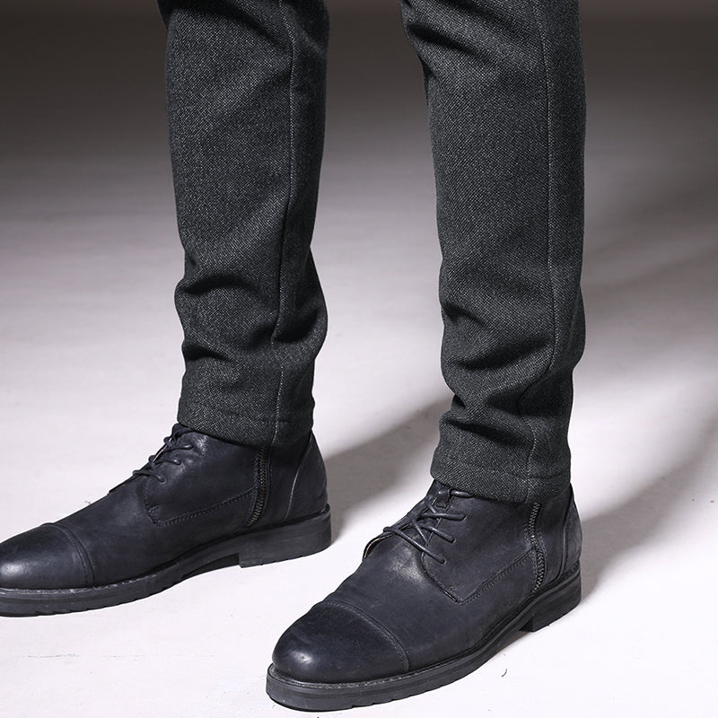 Alejandro Men’s Slim Fit Trousers – Stretch Cotton with Wrinkle-Resistant Finish