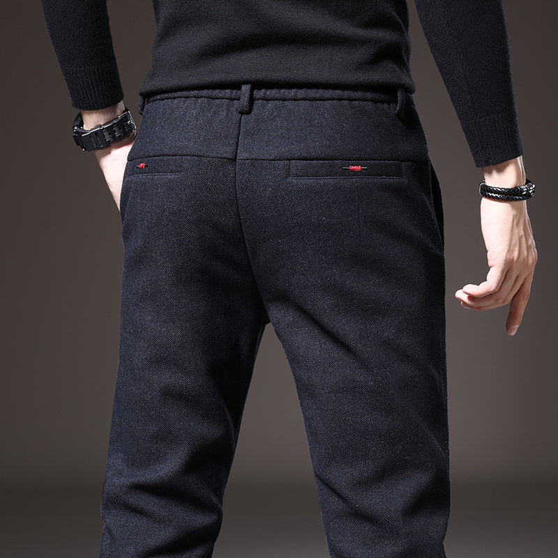 Alejandro Men’s Slim Fit Trousers – Stretch Cotton with Wrinkle-Resistant Finish