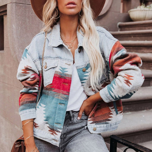 Stylish Vintage Denim Jacket - Western Collection