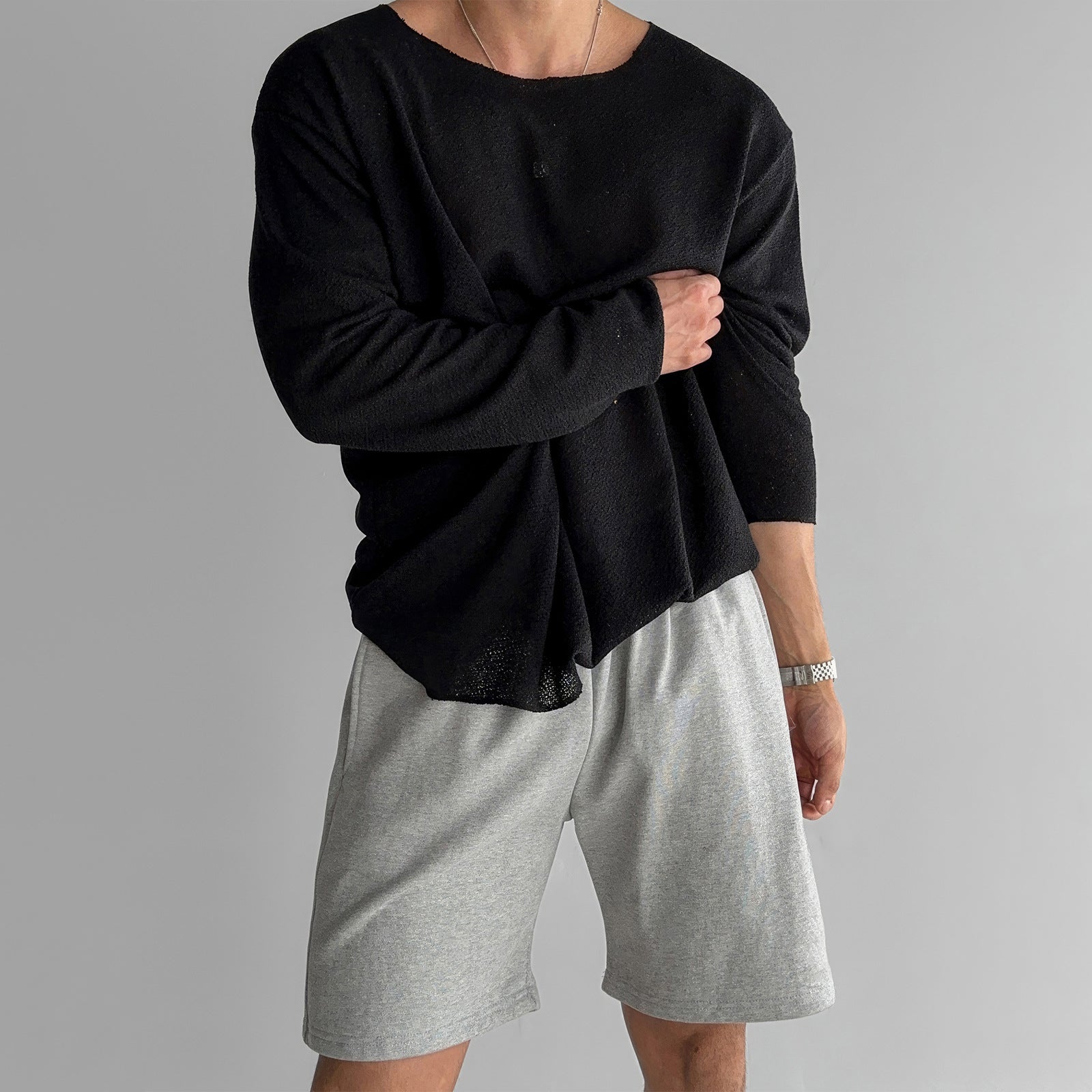 Andre Men’s Long Sleeve Shirt – Relaxed Fit Lightweight Cotton Shirt