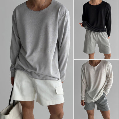 Andre Men’s Long Sleeve Shirt – Lightweight Cotton Blend with Relaxed Fit & No-Iron Fabric