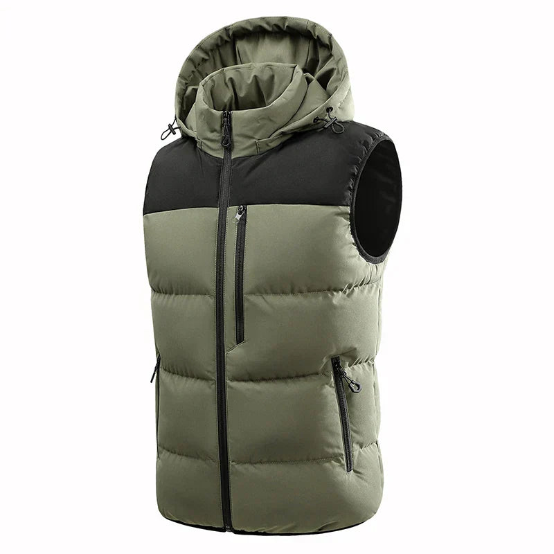 Louise Men’s Padded Vest – Lightweight Insulated Layer with Adjustable Hood