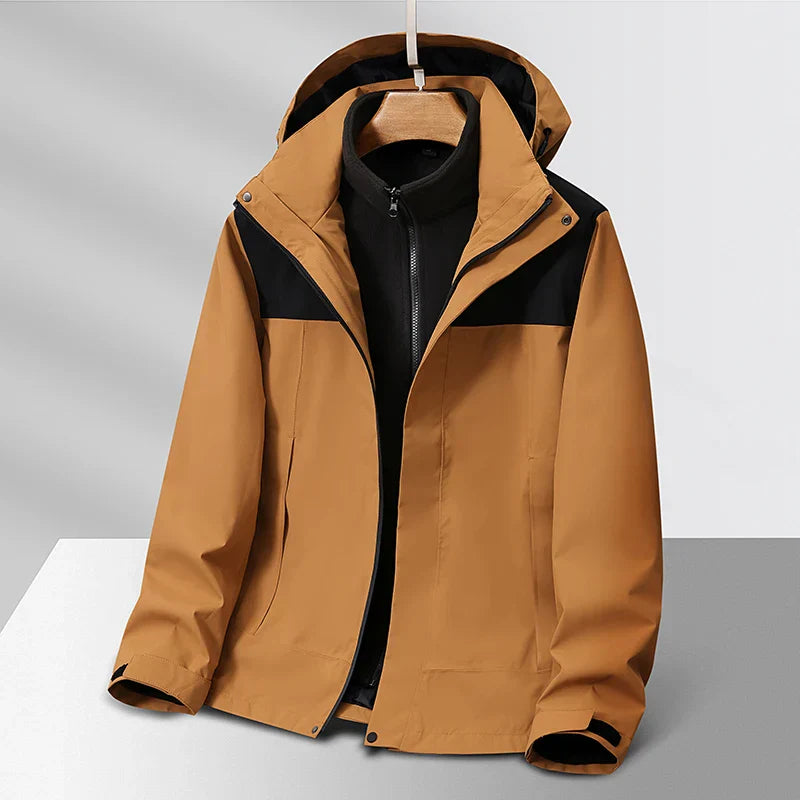 Ricardo Men's Fleece Jacket – Removable Inner Windbreaker Jacket