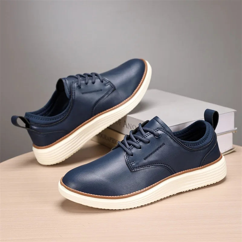 Carson Men’s Shoes – Comfort Cushioned Leather Trainers
