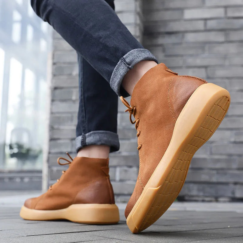 Piolo Men’s Ankle Leather Shoes