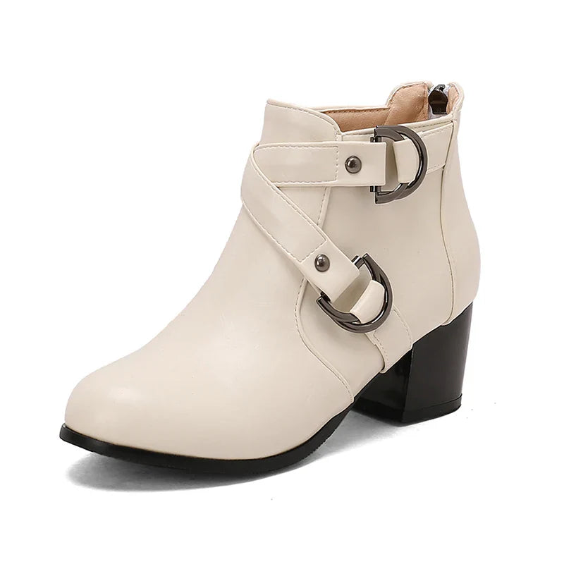 Victoria Women’s Double Buckle Ankle Boots