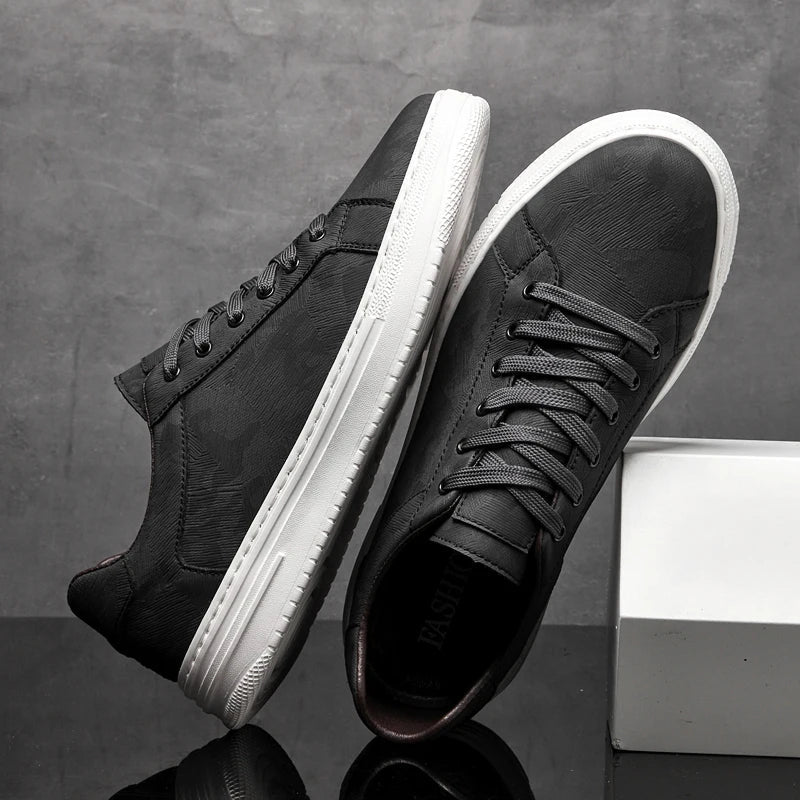 Eduardo Men’s Trainers – Genuine Leather Shoes