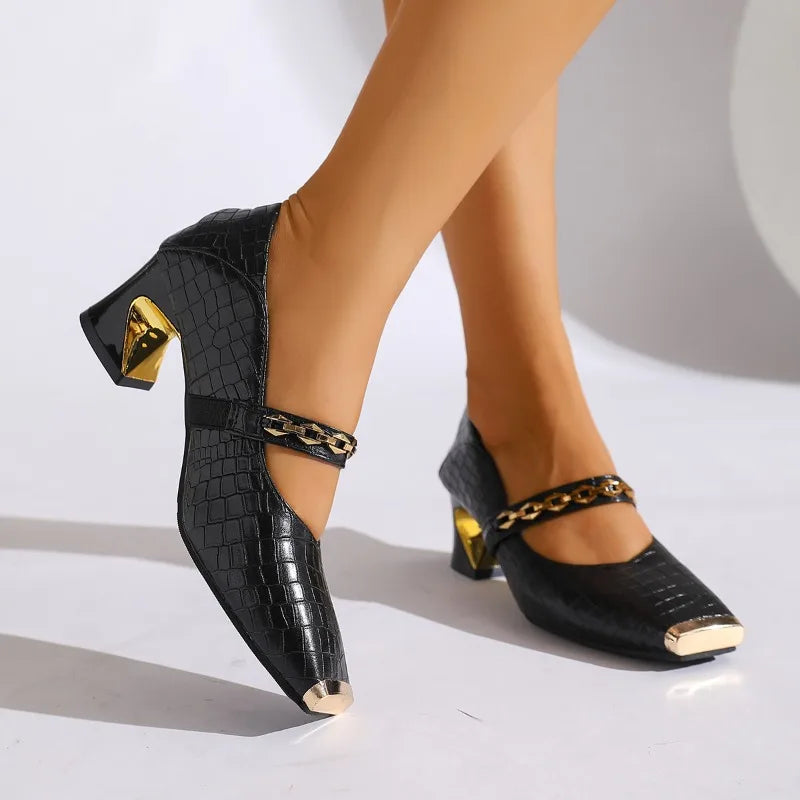 Veronica Women’s Block Heel Shoes