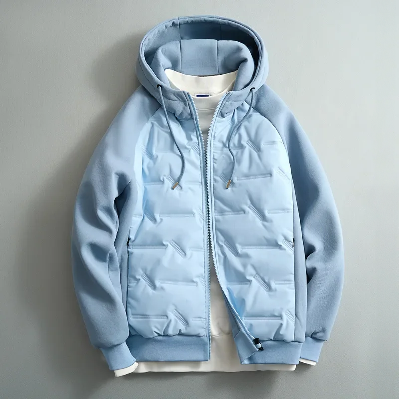 Charlie Men’s Hooded Jacket – Lightweight Cotton-Blend Hoodie Jacket