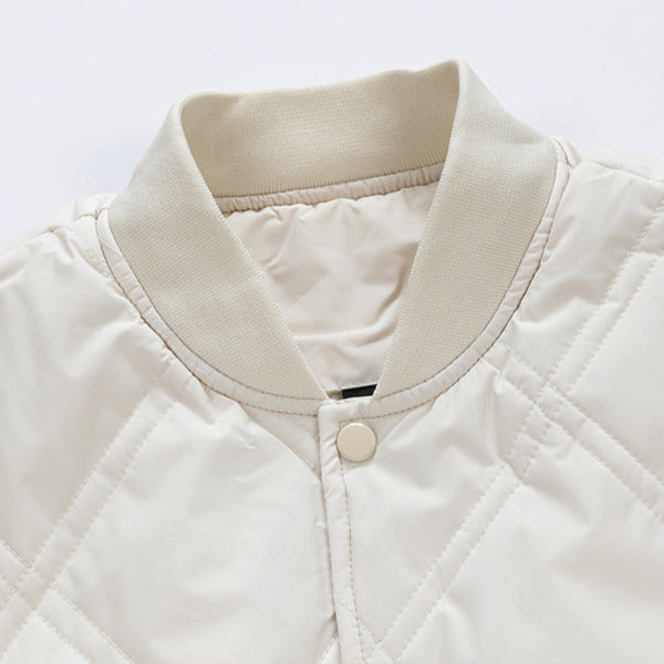 Eugene Men’s Quilted Bomber Jacket – Fleece-Lined Winter Jacket