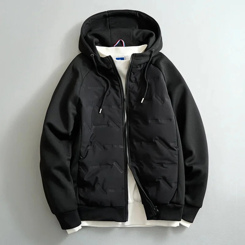 Charlie Men’s Hooded Jacket – Lightweight Cotton-Blend Hoodie Jacket