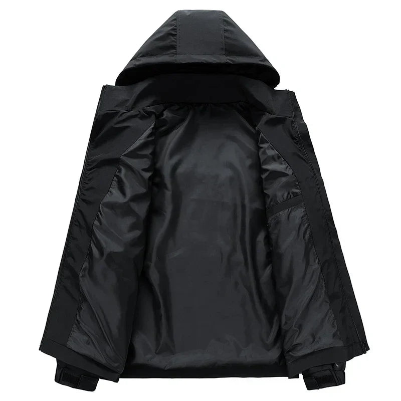 Elliot Pocket Cargo Jacket – Men’s Lightweight Utility Jacket with Hood & Multi-Pockets
