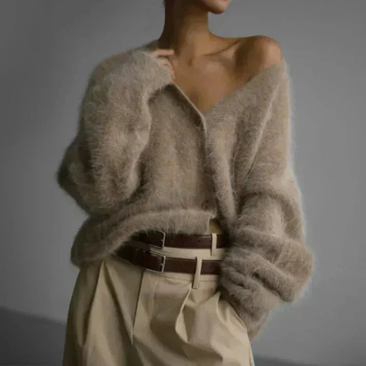 Elara Women's Cashmere Sweater – Luxuriously Soft Knit Cardigan