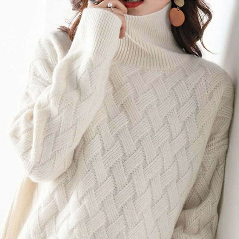 Xaira Women’s Turtleneck Sweater – Ultra-Soft Winter Knit Pullover