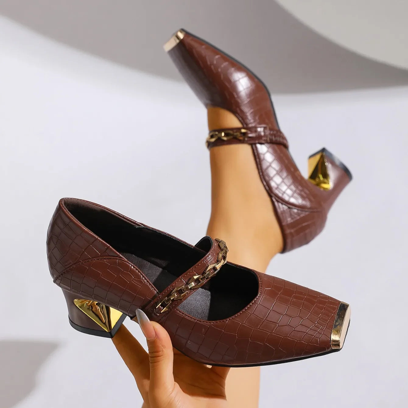 Veronica Women’s Block Heel Shoes