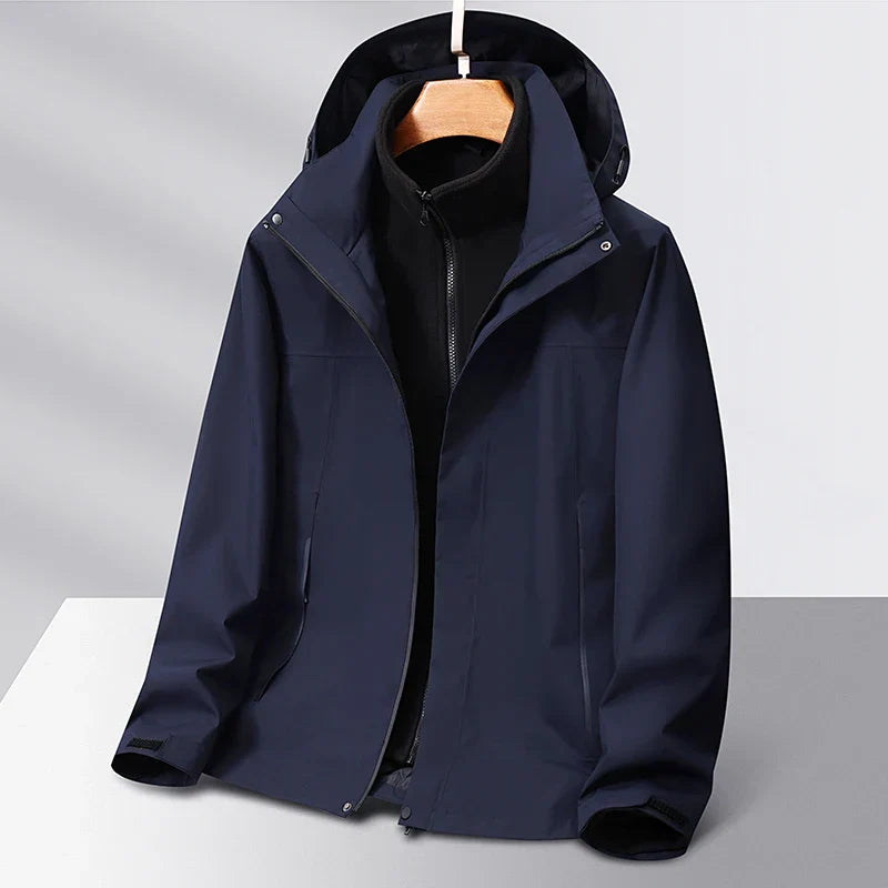 Ricardo Men's Fleece Jacket – Removable Inner Windbreaker Jacket