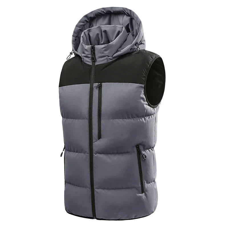Louise Men’s Padded Vest – Lightweight Insulated Layer with Adjustable Hood