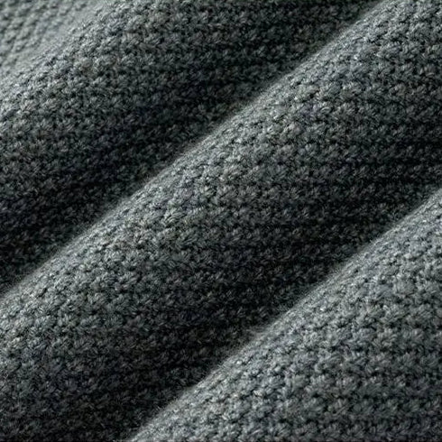 Nevan Men’s Sweater – Soft Textured Jacquard Knit Mock-Neck Jumper