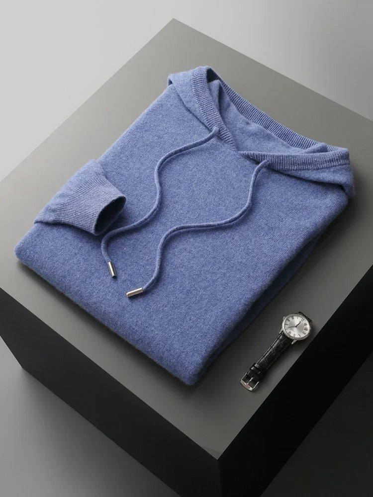 Elias Men's Merino Hoodie – Ultra Soft Wool Hoodie Sweater