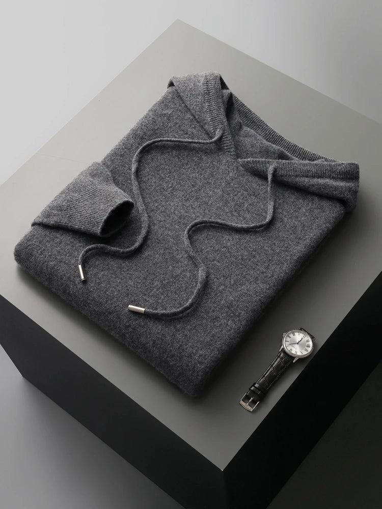 Elias Men's Merino Hoodie – Ultra Soft Wool Hoodie Sweater