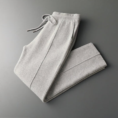 Elliot Men’s Trousers – Pure Merino Wool with Relaxed Fit & Drawstring Waist