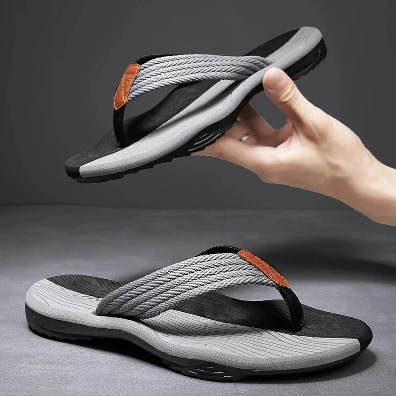 Baron Braided Strap Sandals – Contoured Lightweight Summer Footwear