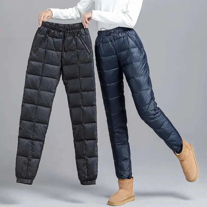 Lucia Women’s Therma-Shell Down Pants – Lightweight Insulated Tapered Pants