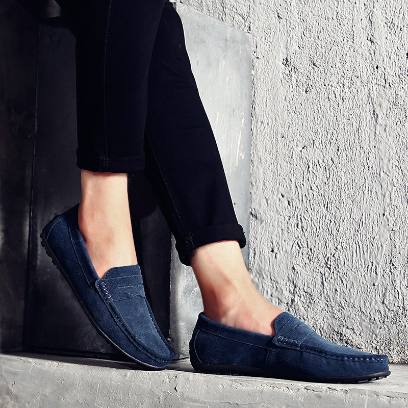 Giovanni Men’s Suede Loafers – Premium Slip-On Shoes