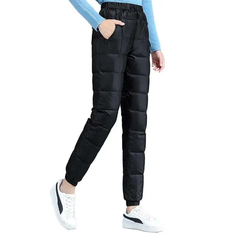 Lucia Women’s Therma-Shell Down Pants – Lightweight Insulated Tapered Pants
