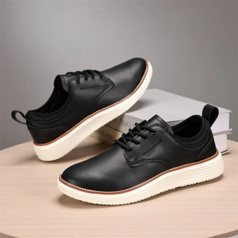 Carson Men’s Shoes – Comfort Cushioned Leather Trainers