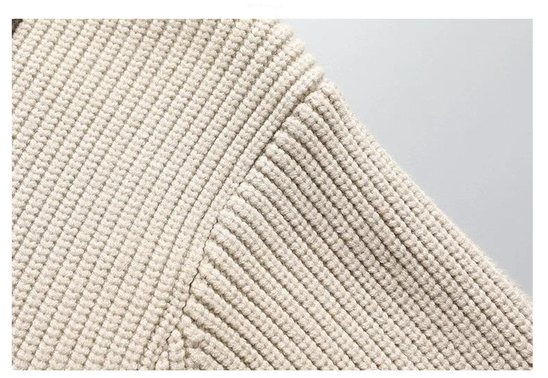 Diego Men’s Cardigan – Two-Tone Button-Up Knit Cardigan