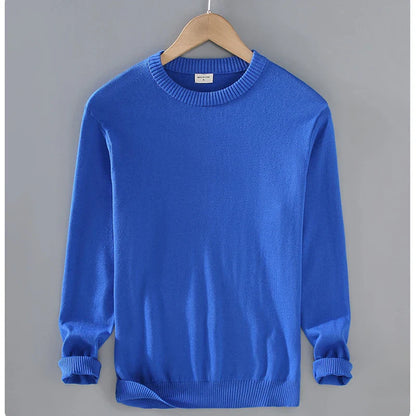 Caleb Men’s Sweater – Organic Cotton Pullover with Classic Crewneck