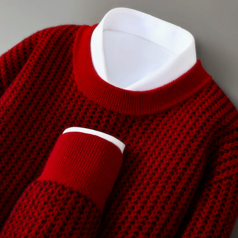Briones Men’s Cashmere Sweater – Lightweight Crewneck Knit Sweater