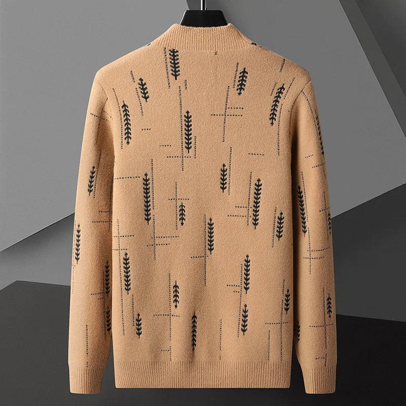 Emerson Men's Knit Cardigan – Open-Front Relaxed Cotton Blend