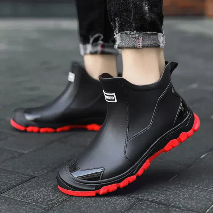Harlow Men’s Waterproof Winter Boots – Insulated Slip-On Ankle Boots Design