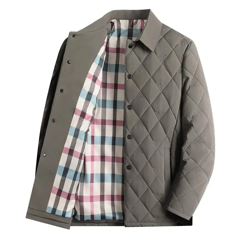 Harrison Men’s Quilted Down Jacket – Lightweight Windproof Winter Coat
