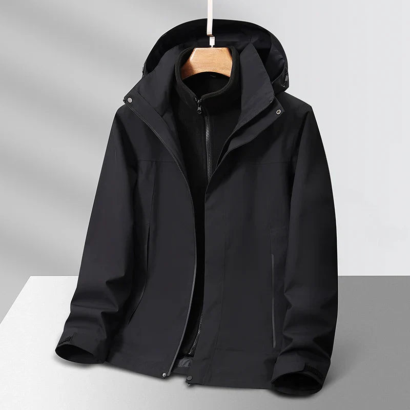 Ricardo Men's Fleece Jacket – Removable Inner Windbreaker Jacket