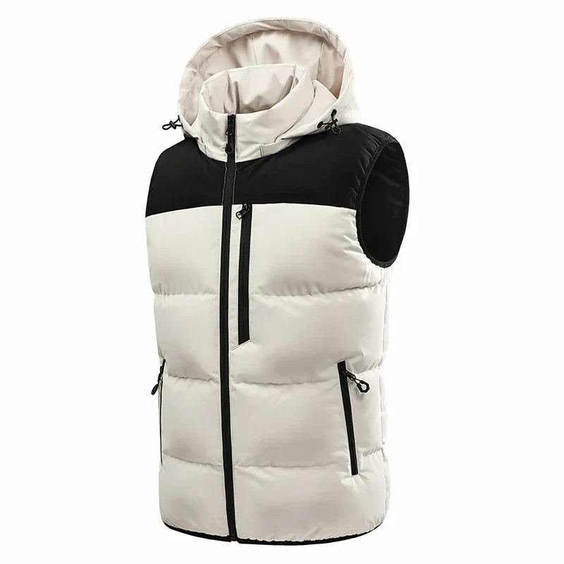 Louise Men’s Padded Vest – Lightweight Insulated Layer with Adjustable Hood