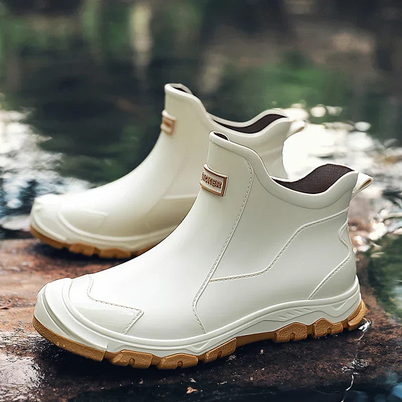 Harlow Men’s Waterproof Winter Boots – Insulated Slip-On Ankle Boots Design