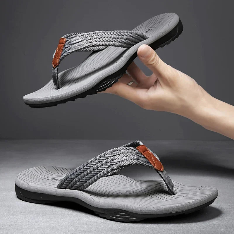 Baron Braided Strap Sandals – Contoured Lightweight Summer Footwear