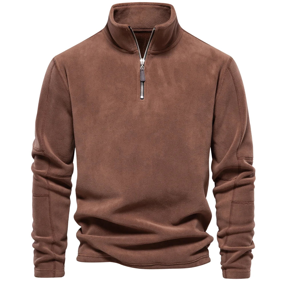 Harlan Men’s Half-Zip Pullover – Soft Cotton Casual Jumper