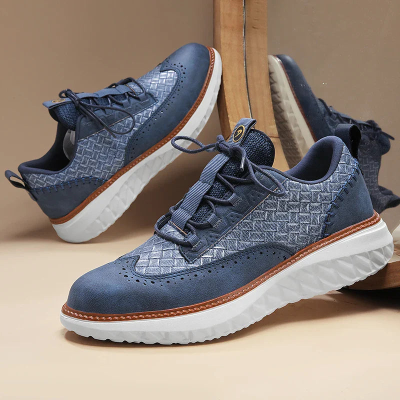 Oslo Men’s Trainers – Genuine Leather with Breathable Lightweight Comfort