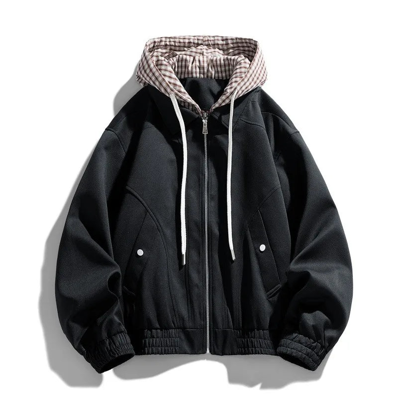 Darian Men’s Jacket – Lightweight Hooded Zip-Up Jacket