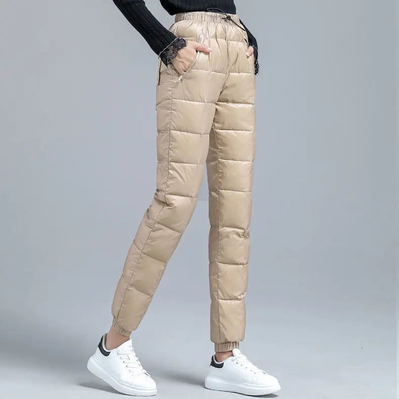 Lucia Women’s Therma-Shell Down Pants – Lightweight Insulated Tapered Pants