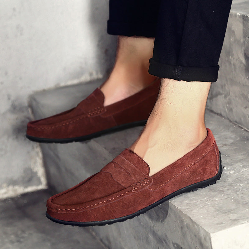 Giovanni Men’s Suede Loafers – Premium Slip-On Shoes