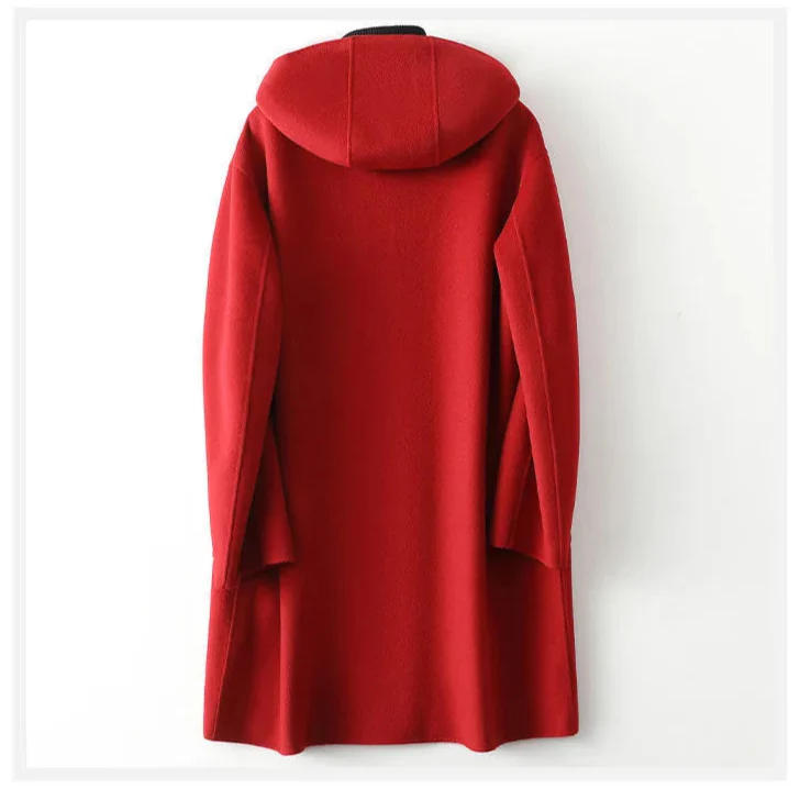 Marlene Women’s Wool Blazer – Hooded Relaxed Fit Coat